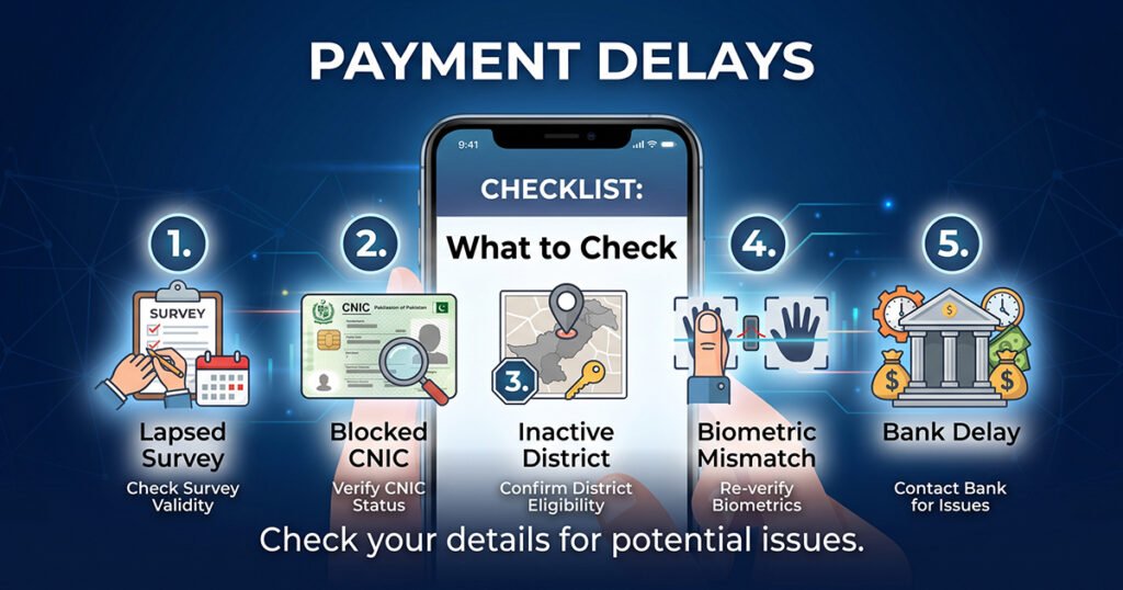 Checklist for an 8171 payment check when your BISP payment not received